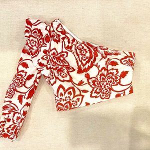 Zara printed crop top